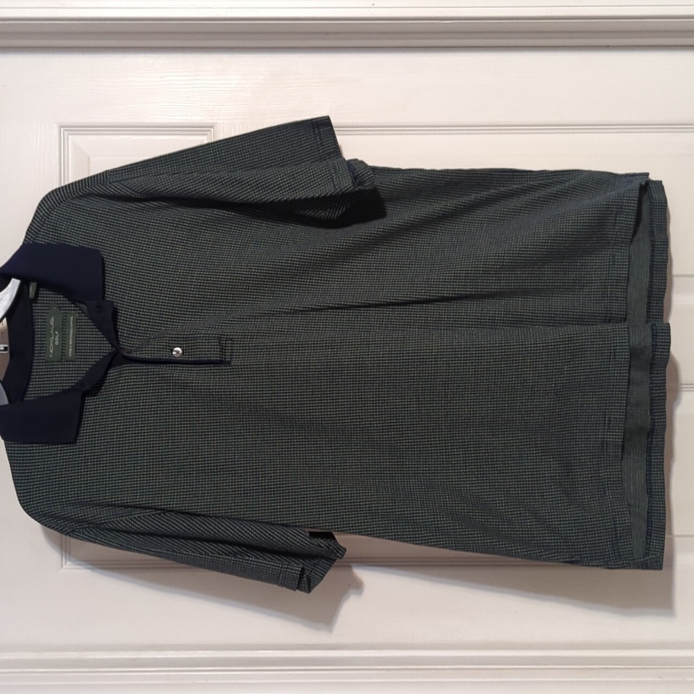 Nicklaus Mens Navy and Green Golf‎ Polo short sleeve shirt Size large 58